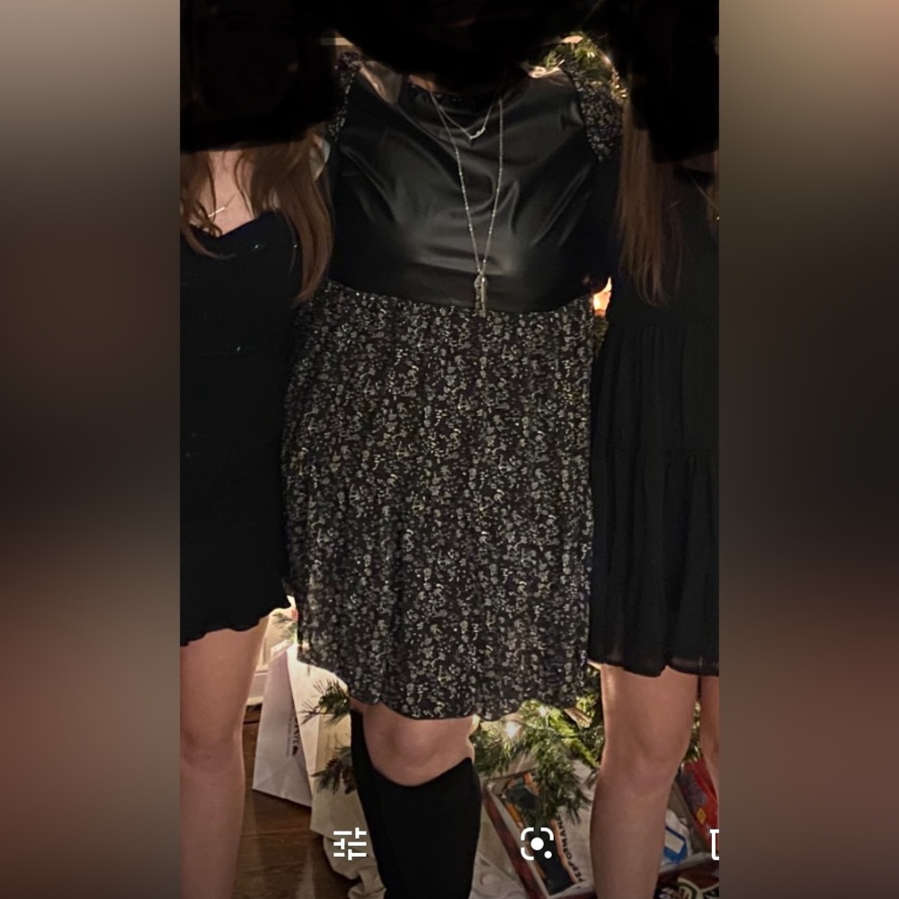 SHEIN mixed material dress